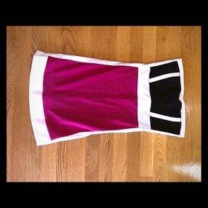 Color block mini dress